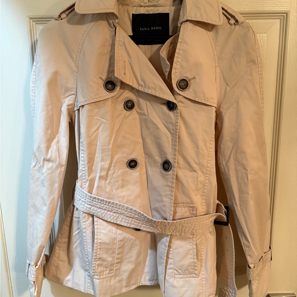 Zara Basic Women's Beige Trench Coat